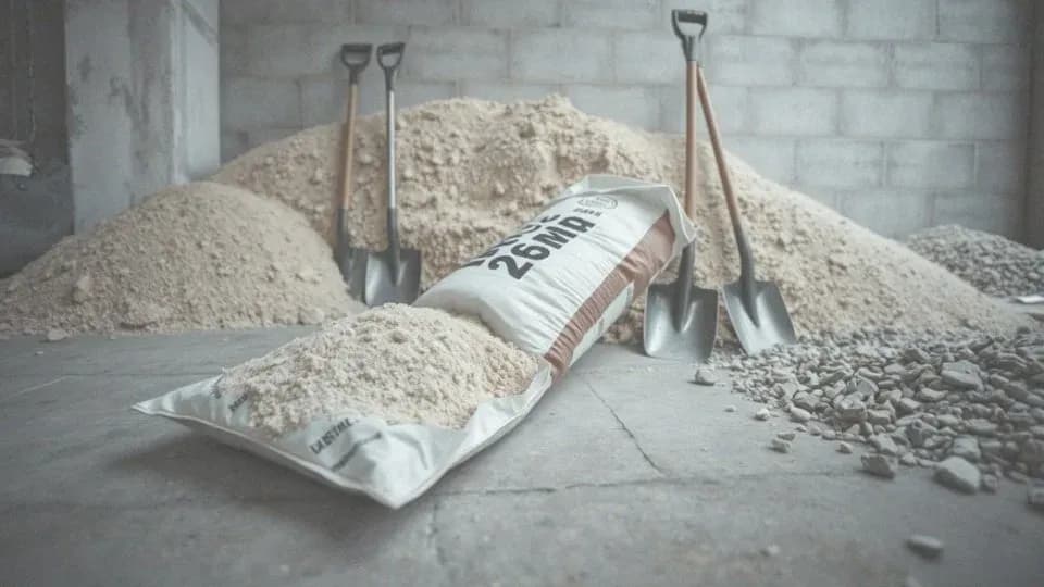 Ile łopat piasku na worek cementu 25 kg? Sprawdź idealne proporcje