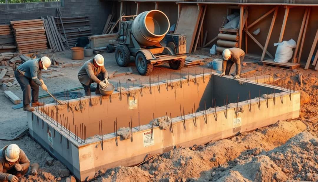 Ile kosztuje zalanie fundamentów? Sprawdź, co wpływa na ceny robót budowlanych