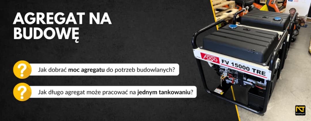 Jak dobrać agregat do betoniarki? Moc, AVR i błędy