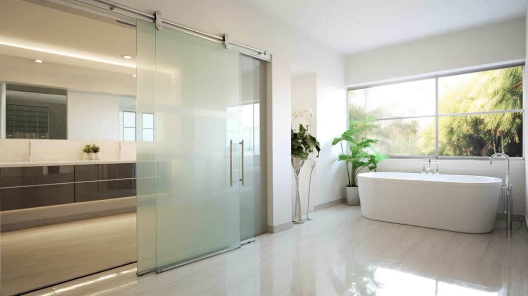 Drzwi suwane do łazienki - przesuwne, łazienkowe z zamkiem