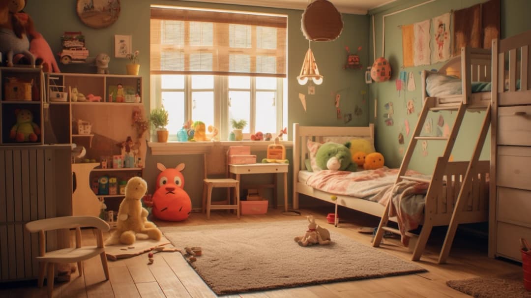 Pokój dla 3 dzieci - Mały pokój dla trójki dzieci