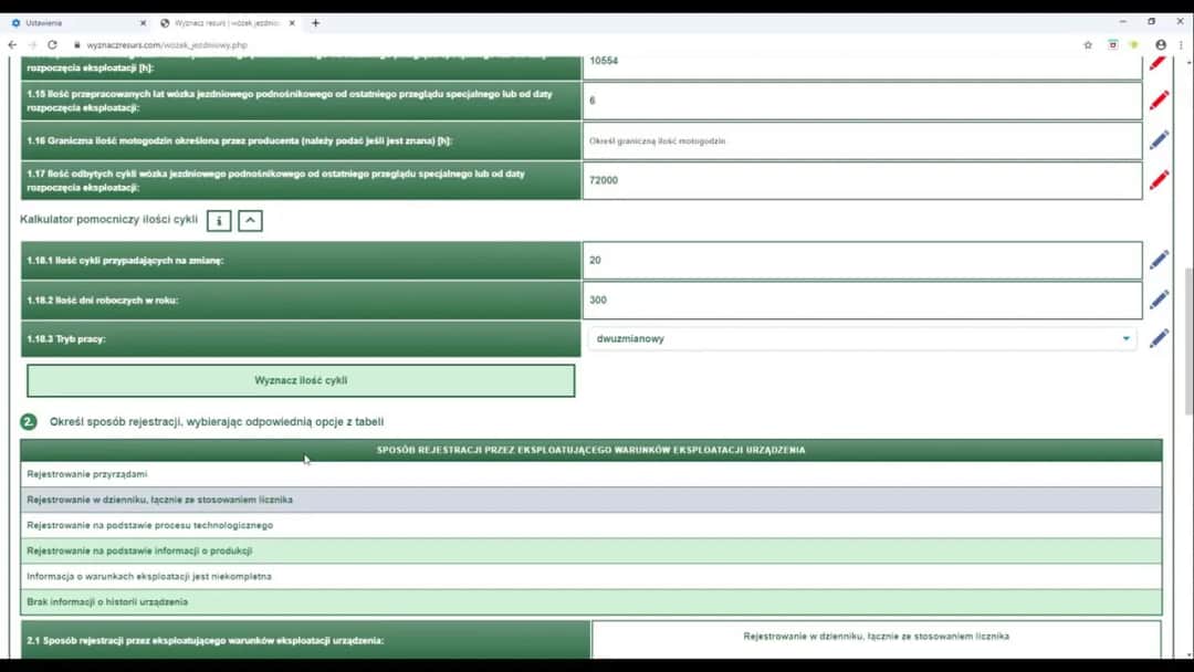 Resurs dźwigu: Obliczanie krok po kroku i obowiązki UDT